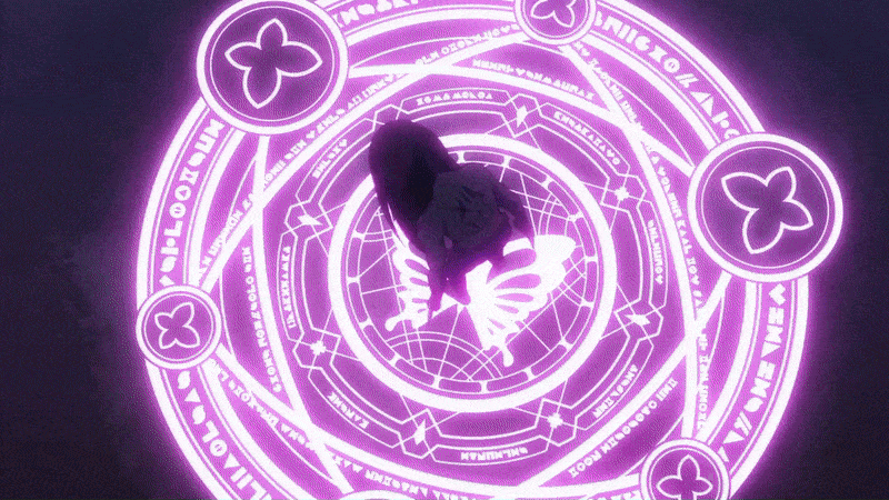 Beatrice using a special glintstone to cast magic.