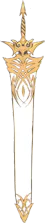 Dragon Sword Reid in its sheath.