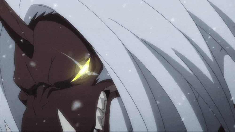 Snow Blight tries to devour Emilia