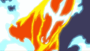 Melakuera uses Fireballs against Puck.