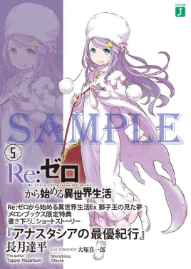 Re Zero Anastasia's Most Important Travelogue SS Cover