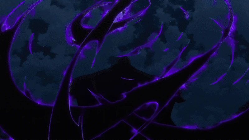 Puck transforming into the Beast of the End.