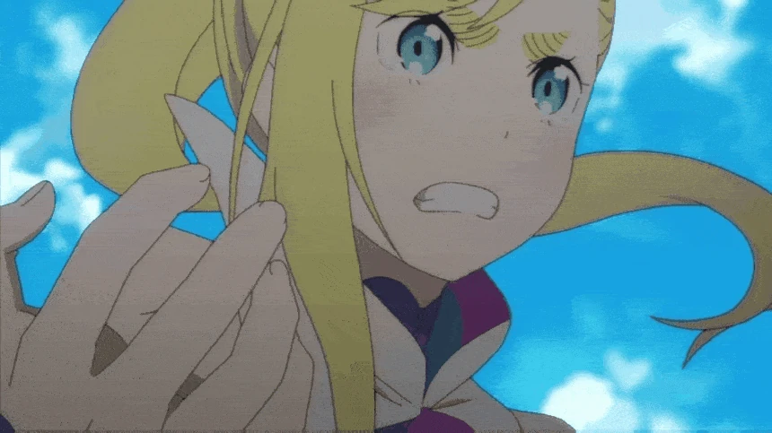 Typhon shattering Minerva's hand with her Authority.