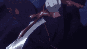 Rem weaponizing her enemies' blood by freezing it with Water Magic.