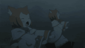 Mimi uses the Roaring Wave against the White Whale